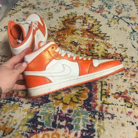 AIR JORDAN 1 MID SE MEN'S SIZE 10 DS SHOES ELECTRO WHITE - Picture 8 of 11